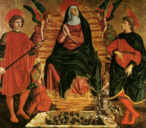 Asuncin de la Virgen Mara. Andrea del Castagno. 150 x 158 cm. 